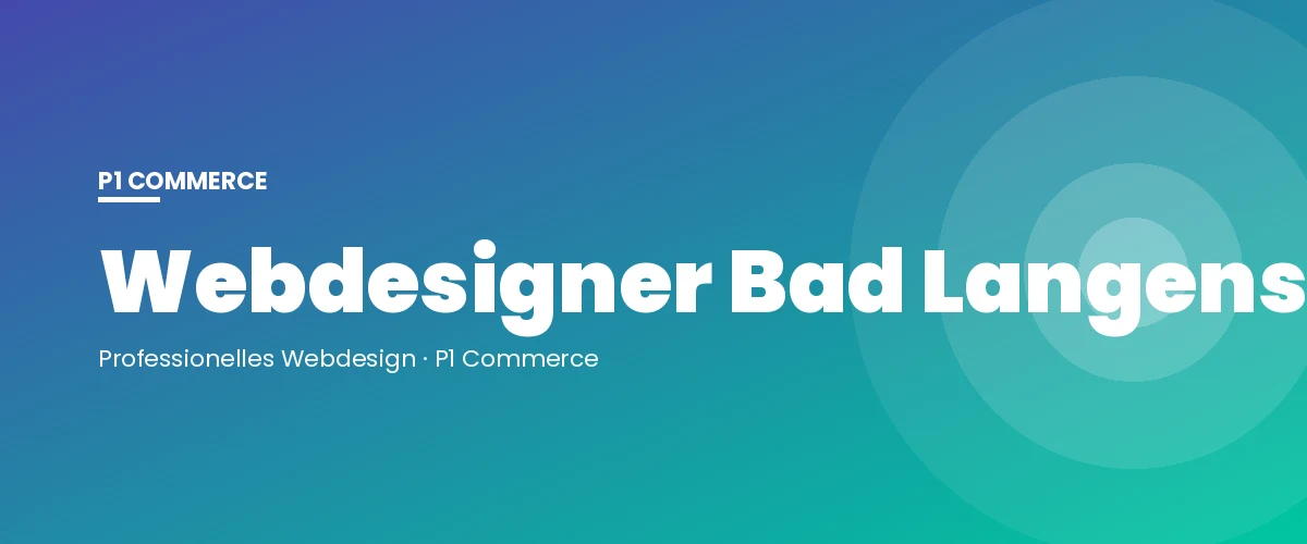 Webdesigner Bad Langensalza – P1 Commerce Webagentur